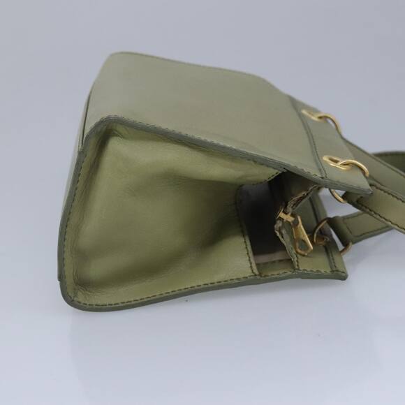 CELINE Hand Bag Leather Khaki - Picture 5 of 12